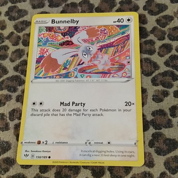 Pokemon Toys Bunnelby Pokemon Card Poshmark